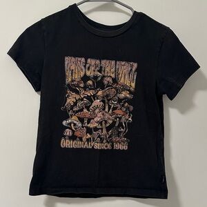 Vans Kids Black Mushroom Graphic Tee